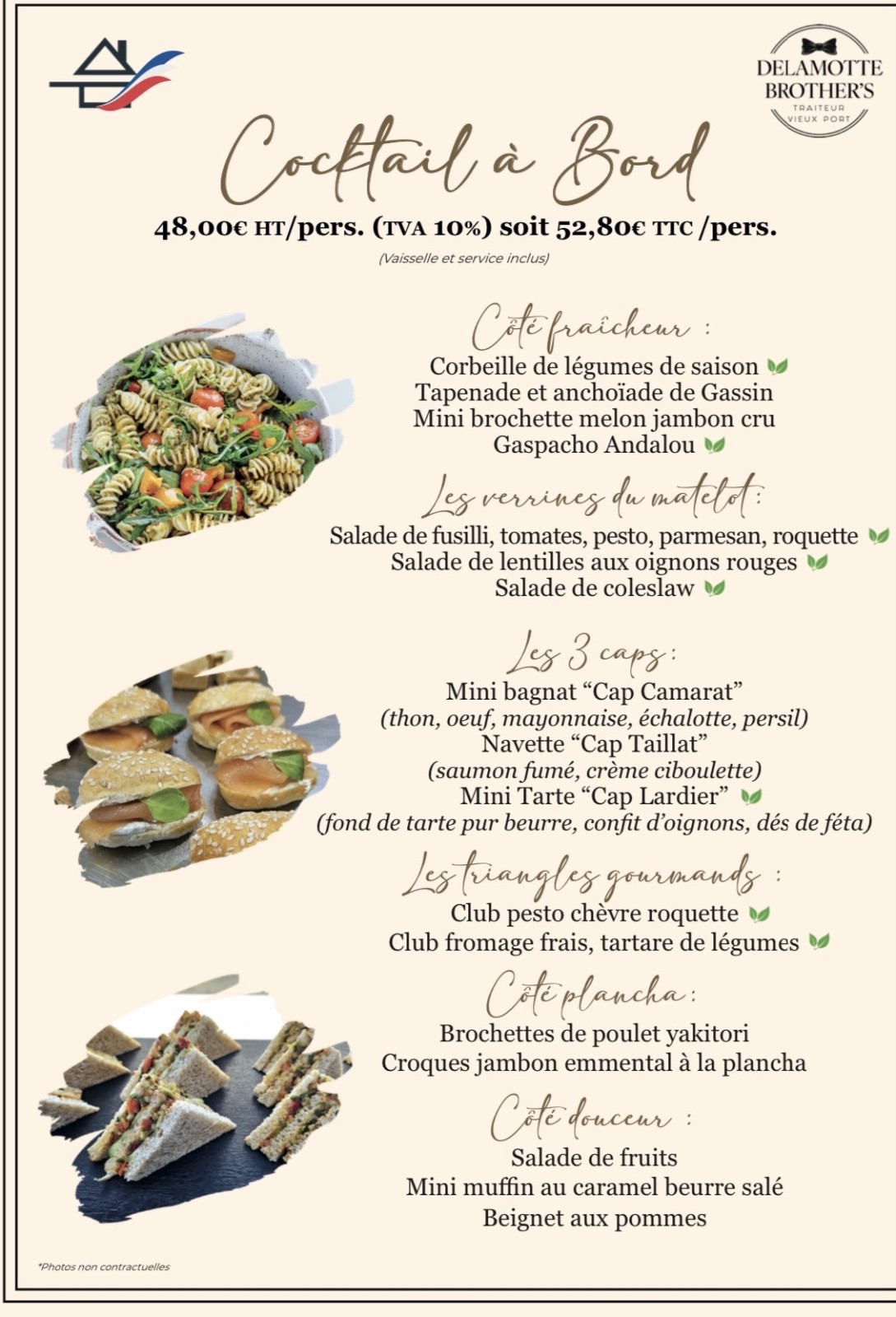 Location de bateau avec formule traiteur incluse