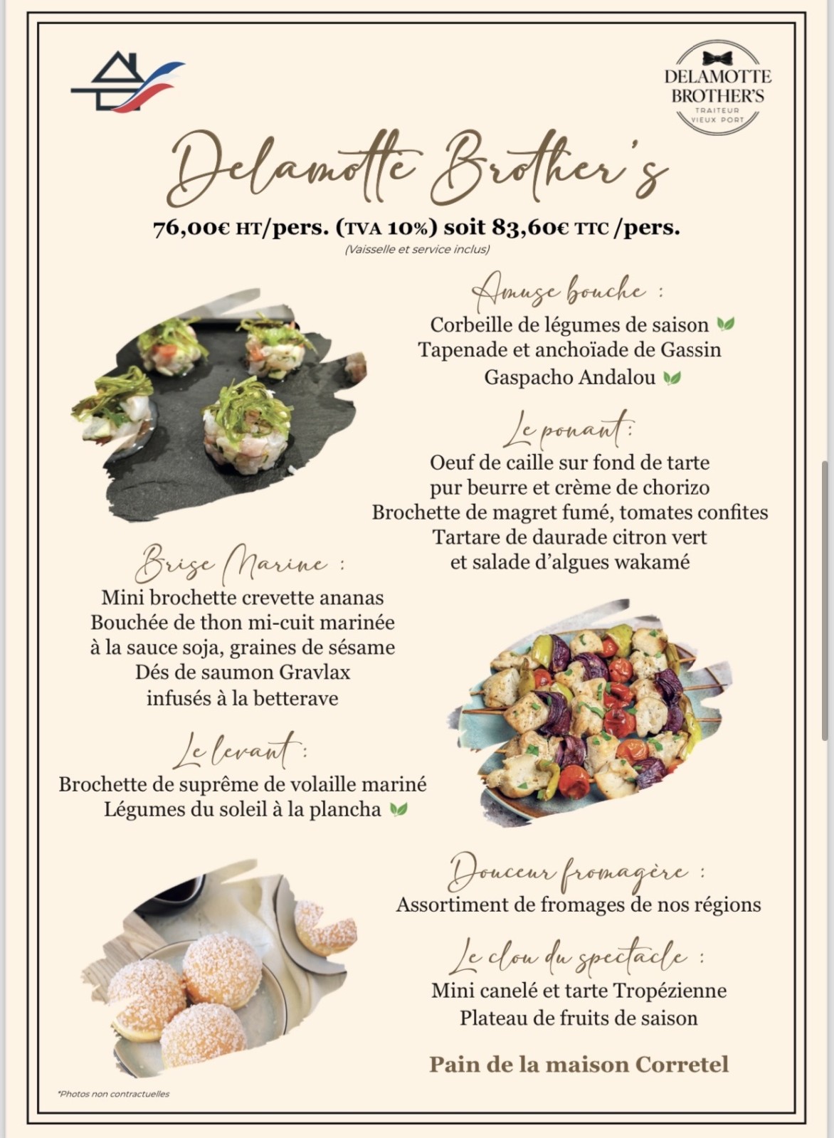 Location de bateau avec formule traiteur incluse