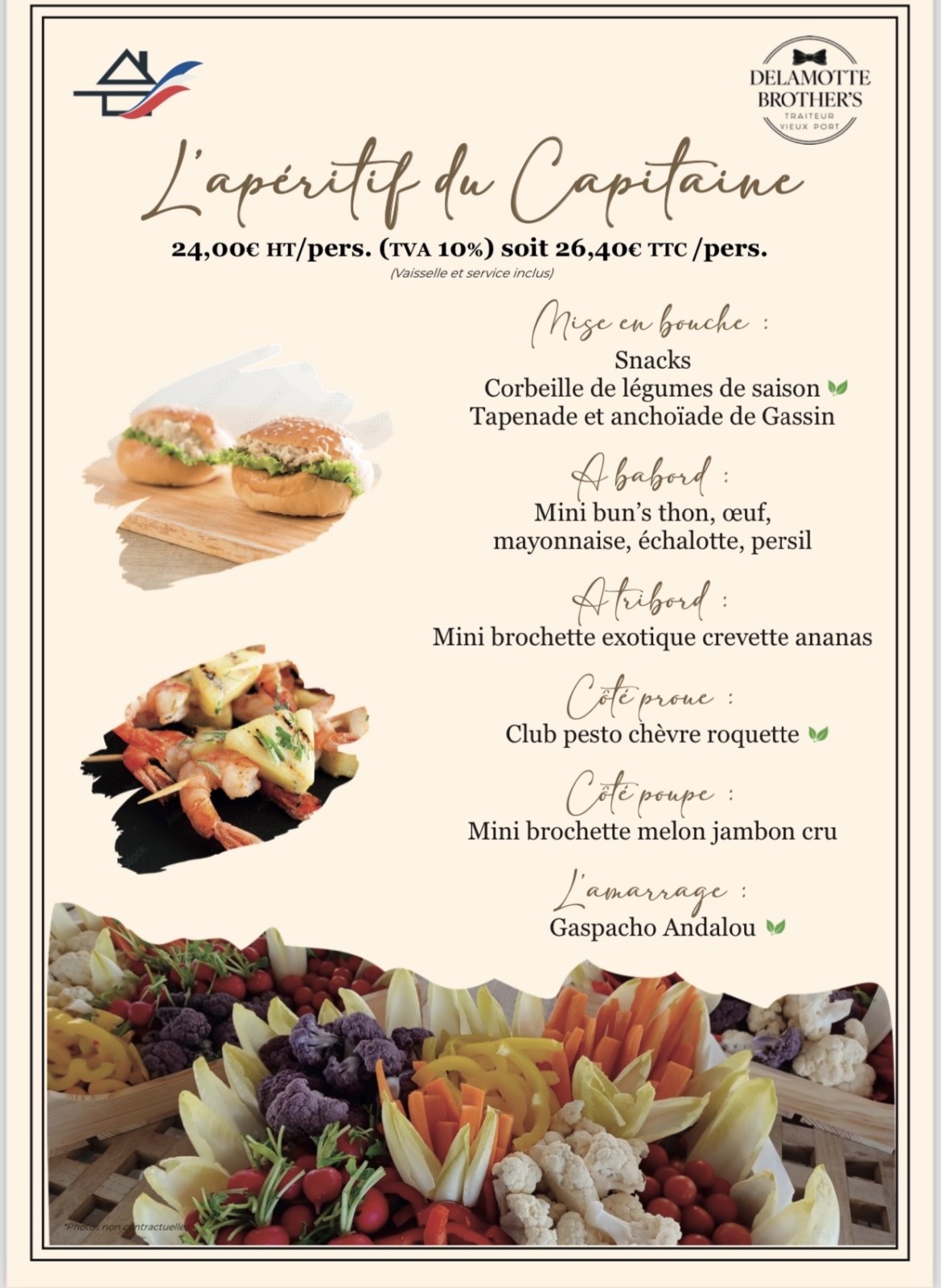 Location de bateau avec formule traiteur incluse