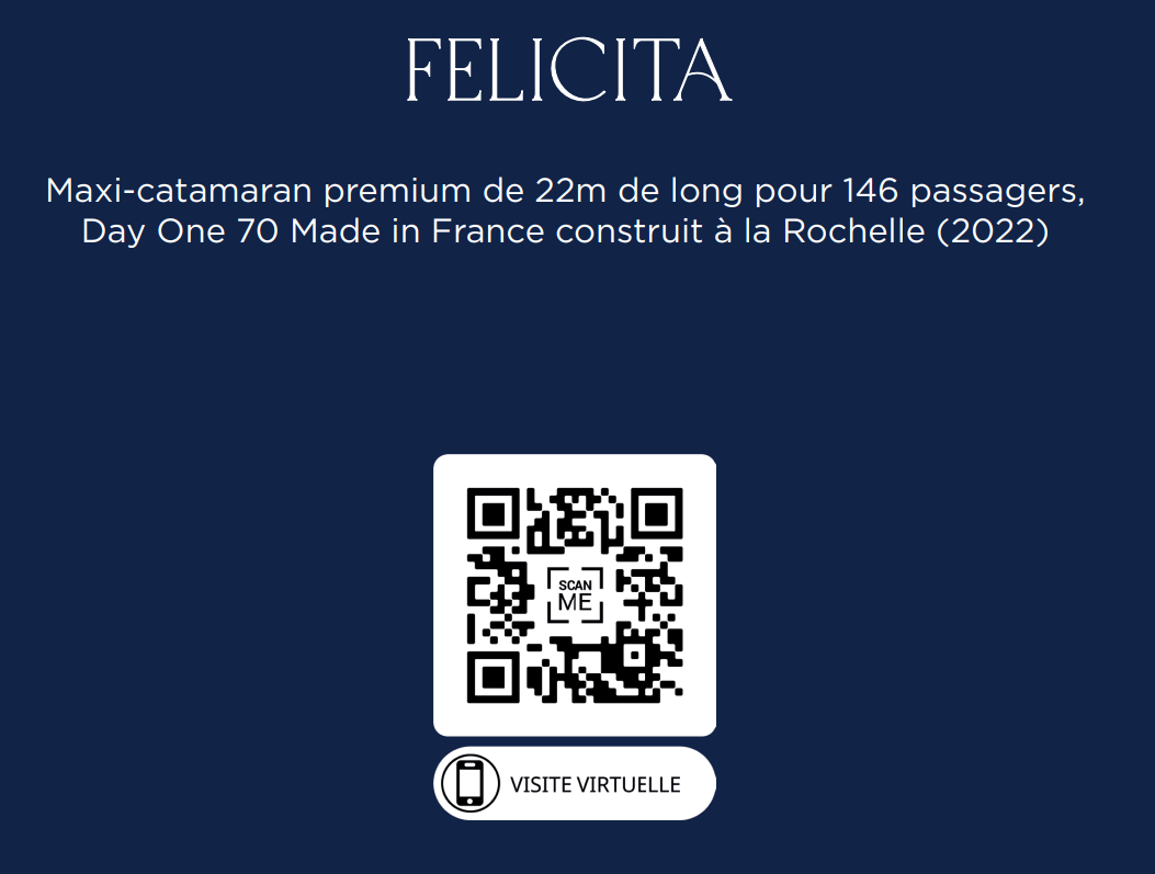 Location maxi Catamaran Felicita pour 100 personnes et plus (max 146) au départ de SAINT RAPHAEL