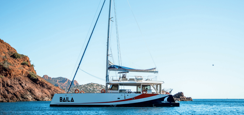 Location maxi catamaran Baila pour 100 personnes (146 max) à saint Raphael