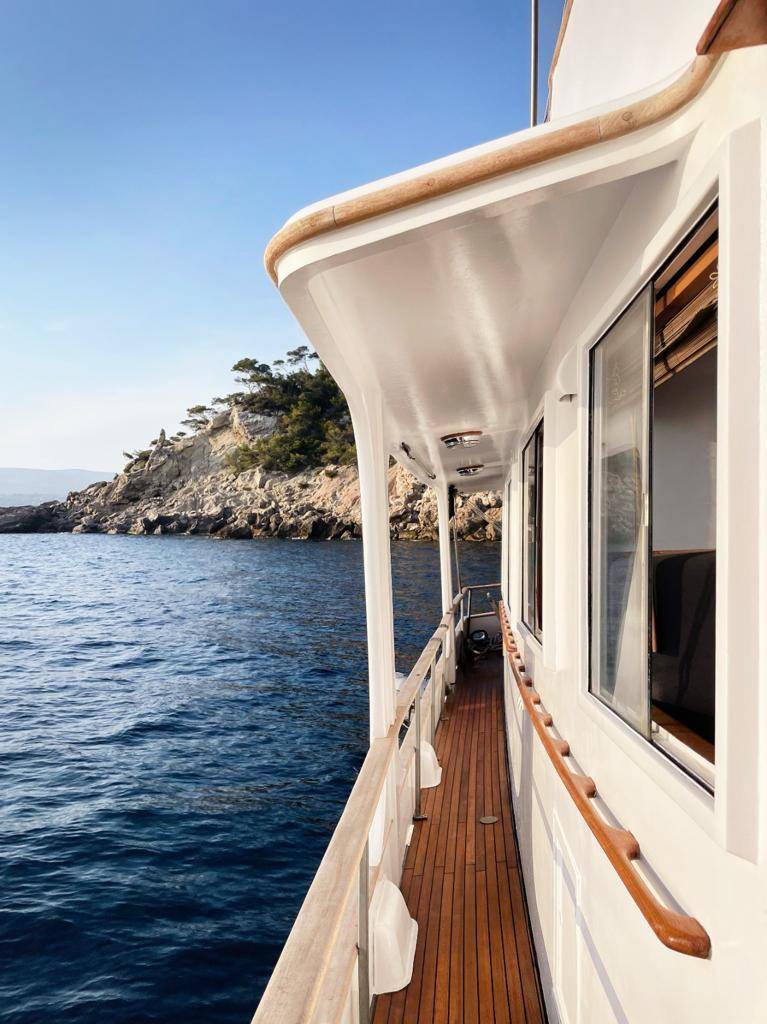 Location de Yacht Grand Banks 50 Ghimar pour 15 personnes - bateau avec agrément Parc Réserve des Calanques