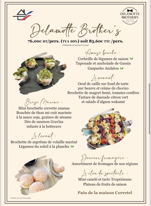 Location de bateau avec formule traiteur incluse