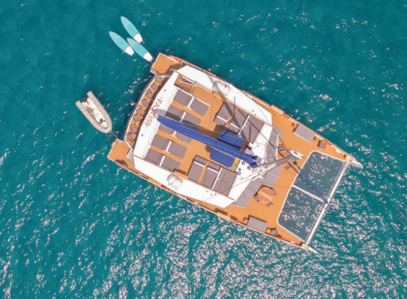 Location maxi Catamaran Felicita pour 100 personnes et plus (max 146) au départ de SAINT RAPHAEL